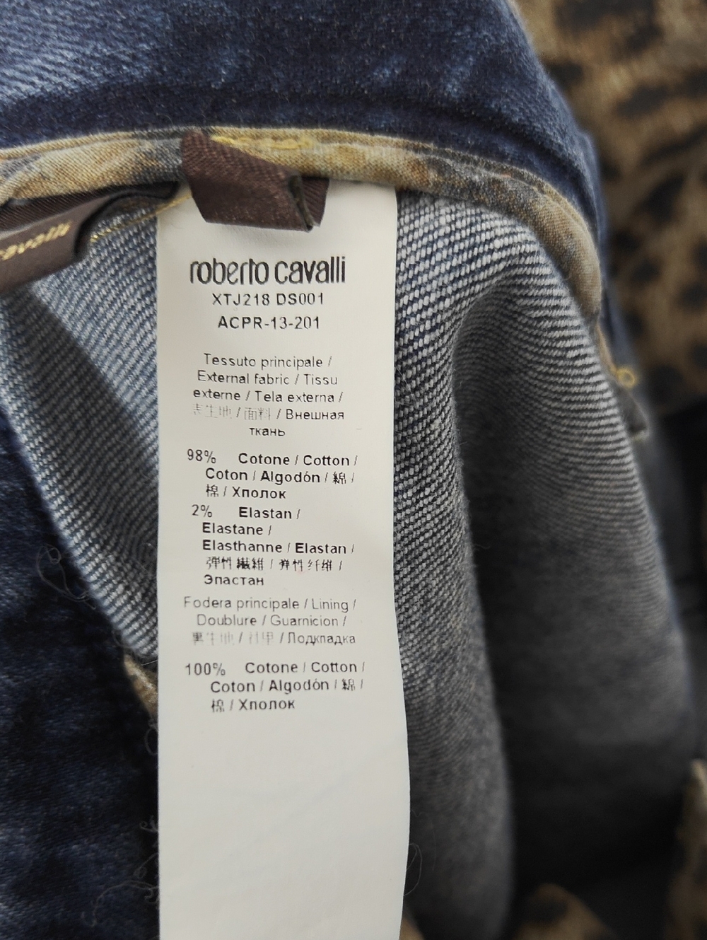 ROBERTO CAVALLI Mid-Rise Wide Leg Dark Wash Jeans Size EUR 46 US 10 - Picture 4 of 16